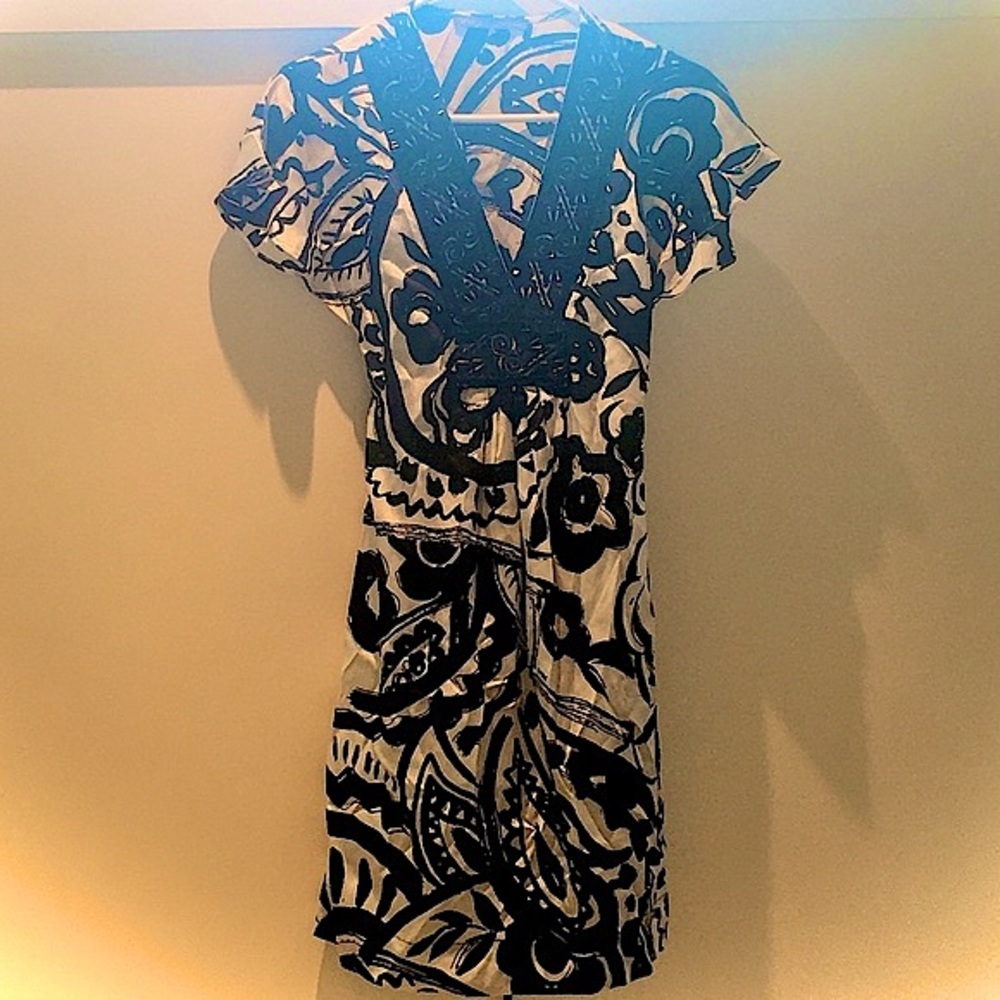 Stunning Gorgeous beaded silk Hale Bob Dress!!